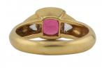 18kt Yellow Gold Ruby and Diamond Ring