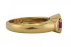18kt Yellow Gold Ruby and Diamond Ring