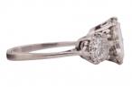 18kt Gold and Platinum Three Stone Diamond Ring 4.28ct