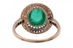 Edwardian Emerald Cabochon Ring