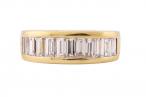 Vintage Channel Set half Eternity Band, Circa 1960