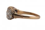 LATE VICTORIAN DIAMOND THREE-ROW RING, CIRCA 1880