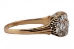 LATE VICTORIAN DIAMOND THREE-ROW RING, CIRCA 1880