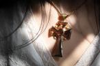 Victorian Celtic revival smoky quartz pendant