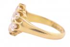 EDWARDIAN OLD EUROPEAN CUT CLUSTER RING, 1909
