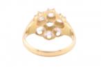 EDWARDIAN OLD EUROPEAN CUT CLUSTER RING, 1909