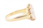 EDWARDIAN OLD EUROPEAN CUT CLUSTER RING, 1909