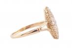 OLD EUROPEAN-CUT DIAMOND MARQUISE CLUSTER RING, CIRCA 1900