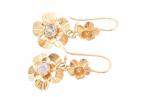 EDWARDIAN DIAMOND-SET FLOWER EARRINGS, CIRCA 1910