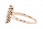 EARLY TWENTIETH CENTURY DIAMOND MARQUISE SHAPE CLUSTER RING