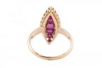 EDWARDIAN RUBY AND DIAMOND CLUSTER RING, 1903