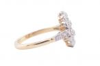 EDWARDIAN DIAMOND CLUSTER DAISY RING, CIRCA 1910