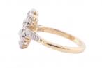 EDWARDIAN DIAMOND CLUSTER DAISY RING, CIRCA 1910