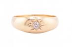 EDWARDIAN DIAMOND STAR RING, 1903