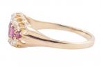 EDWARDIAN RUBY AND DIAMOND 5 STONE RING, CIRCA 1910