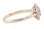 EDWARDIAN STYLE DIAMOND CLUSTER RING, MODERN