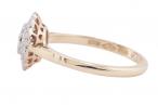EDWARDIAN STYLE DIAMOND CLUSTER RING, MODERN