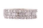 A DIAMOND-SET HALF ETERNITY RING