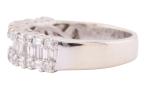 A DIAMOND-SET HALF ETERNITY RING