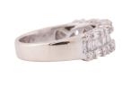 A DIAMOND-SET HALF ETERNITY RING