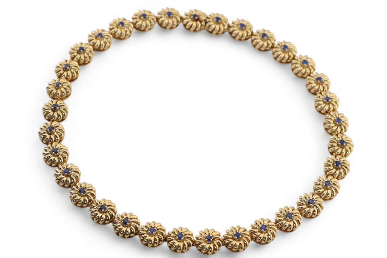 RETRO TIFFANY & CO. SAPPHIRE NECKLACE, CIRCA 1950