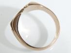 Vintage diamond shape signet ring in 9kt rose gold