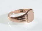 1960s shield signet ring in 9kt rose gold