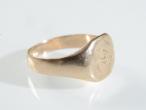 Vintage Masonic 9kt yellow gold signet ring