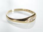 Edwardian diamond five stone ring in 18kt yellow gold