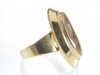 18kt yellow gold vintage citrine dress ring