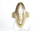 18kt yellow gold vintage citrine dress ring