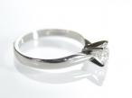 0.70ct round brilliant cut diamond solitaire in 18kt white gold