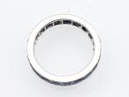 Art Deco sapphire full eternity ring in platinum