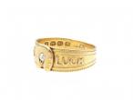 1887 antique diamond 'Good Luck' ring in 18kt yellow gold