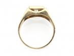 Contemporary 8kt yellow gold and Cubic Zirconia dress ring