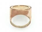 1905 half Sovereign coin ring in 9kt rose gold mount