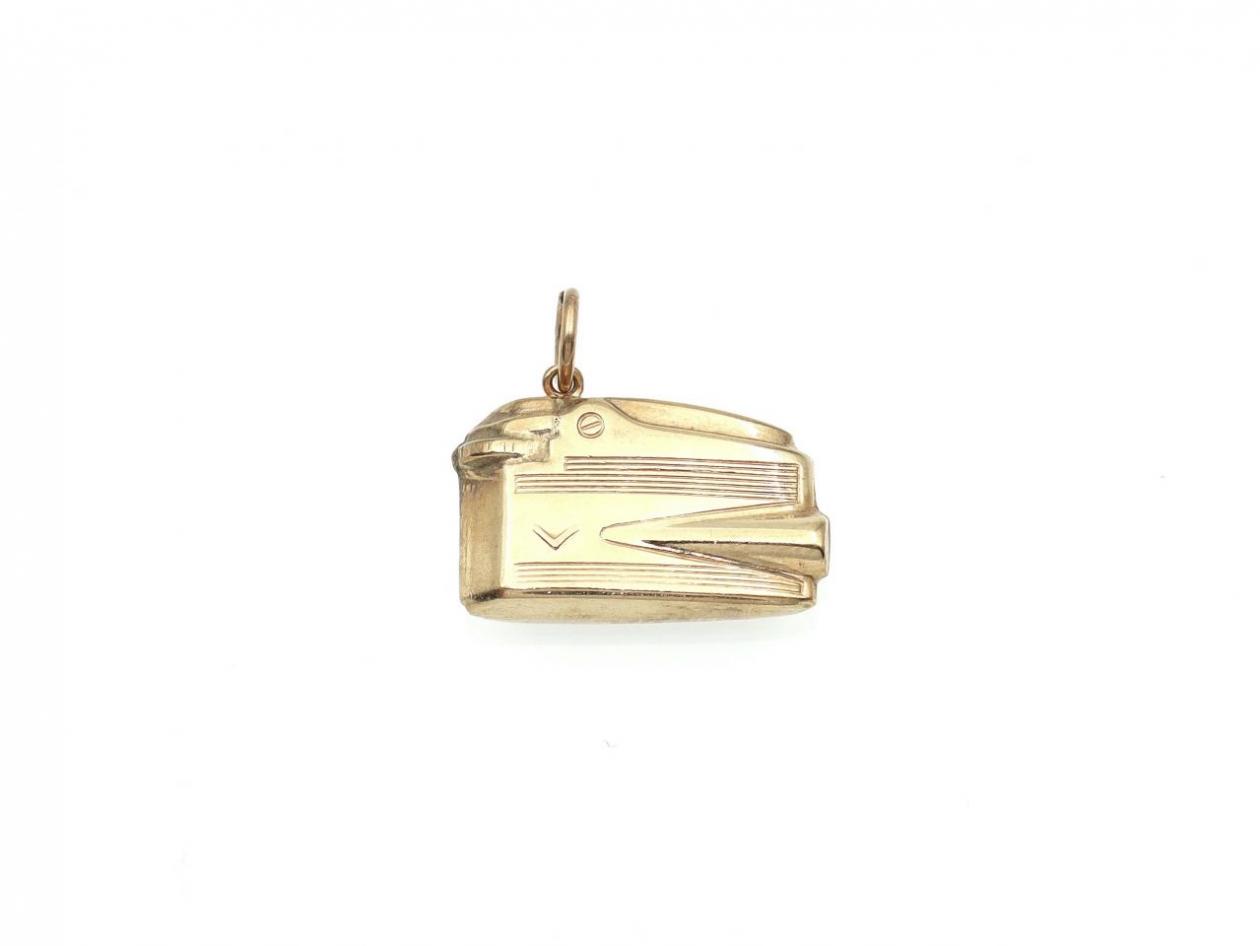 1968 9kt Yellow Gold Ronson Varaflame Lighter Charm Pendant
