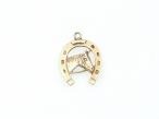 9kt yellow gold horse themed charm