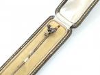 Victorian diamond and enamel pheasant stick pin