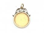 Edwardian 1907 half sovereign coin pendant in gold