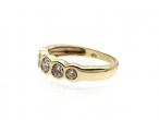 Vintage graduating five stone diamond ring in 18kt gold