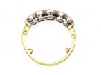 Edwardian diamond five stone ring in platinum and 18kt gold