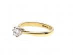 Vintage 0.54ct diamond solitaire engagement ring in gold