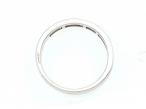 18kt white gold mixed step cut diamond half eternity ring