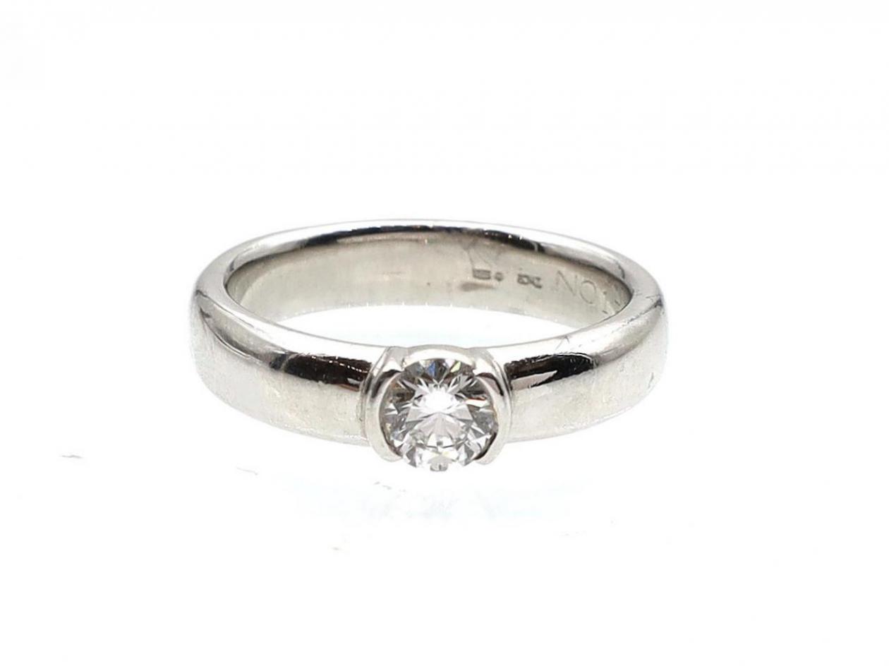 Vintage Tiffany & Co. 0.41ct diamond solitaire in platinum