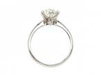 2.07cts Old European cut diamond solitaire ring in platinum