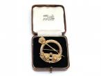 Vintage Tara brooch in 9kt yellow gold