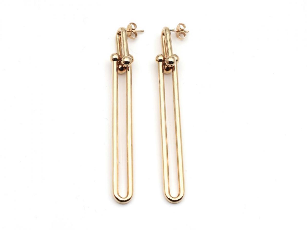 Tiffany & Co. HardWear 18kt yellow gold long drop earrings