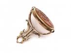 Georgian yellow gold and carnelian double sided seal fob