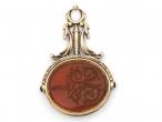 Georgian yellow gold and carnelian double sided seal fob